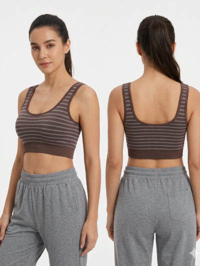 Racerback tank bra / crop top